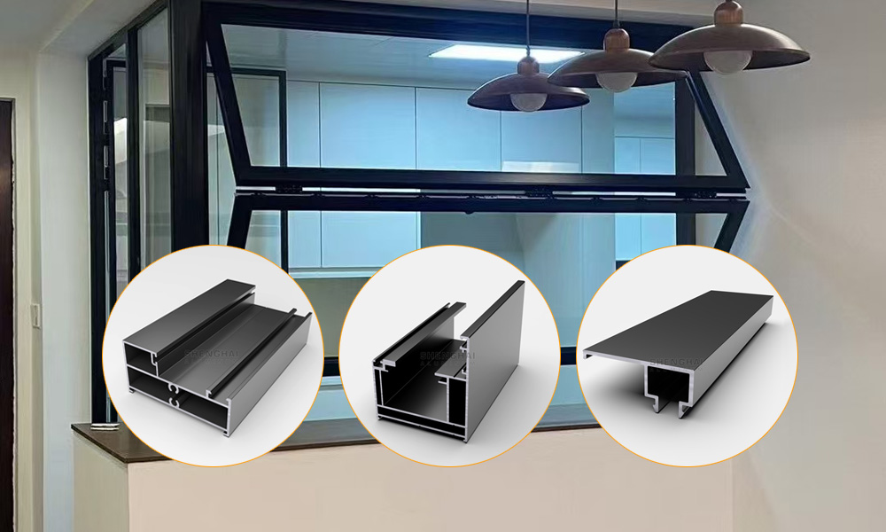 Aluminum bifold window and profiles