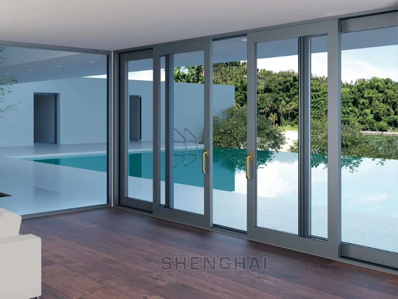 Sliding aluminum door
