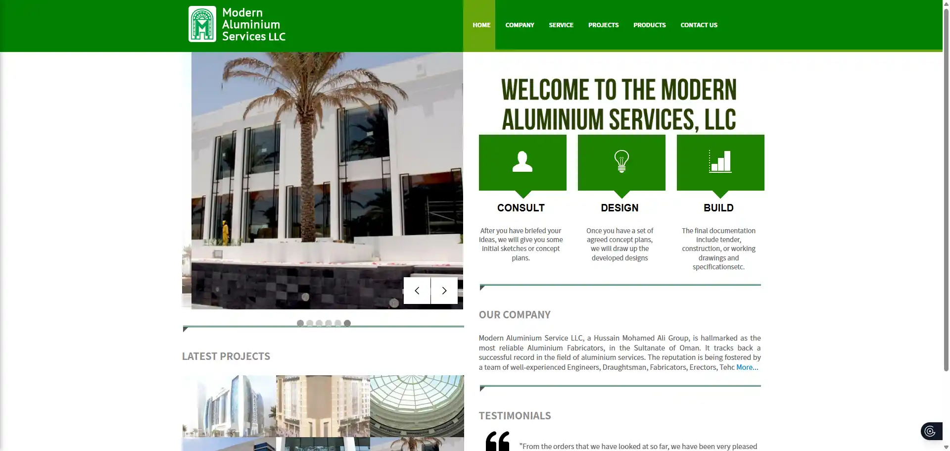 Official website of Modern Aluminium Services (Modalserve), the trusted provider for Omani government institutional door systems in 2026.