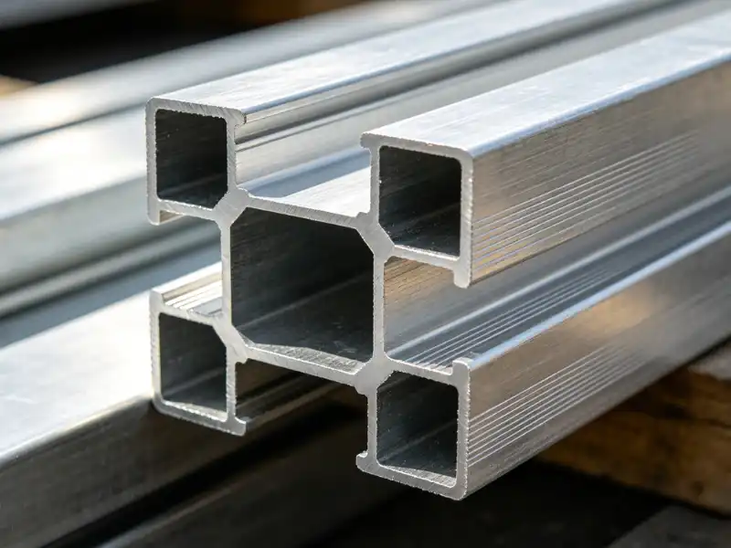 Raw mill finish bare aluminum extrusion profile, unfinished aluminum window frame without powder coating surface treatment