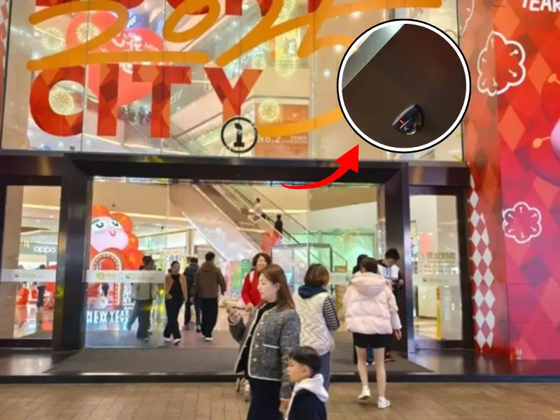 6061-T6 high-traffic commercial automatic glass door for shopping mall main entrance