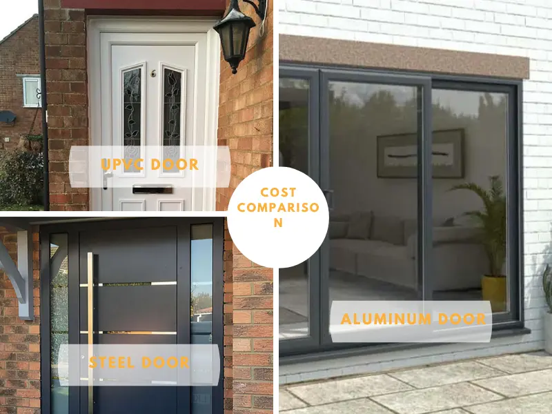 30 year life cycle cost comparison of UPVC door, steel door and aluminum door for construction projects in GCC countries