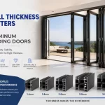 Why Wall Thickness Can Make or Break Your Aluminum Folding Doors？